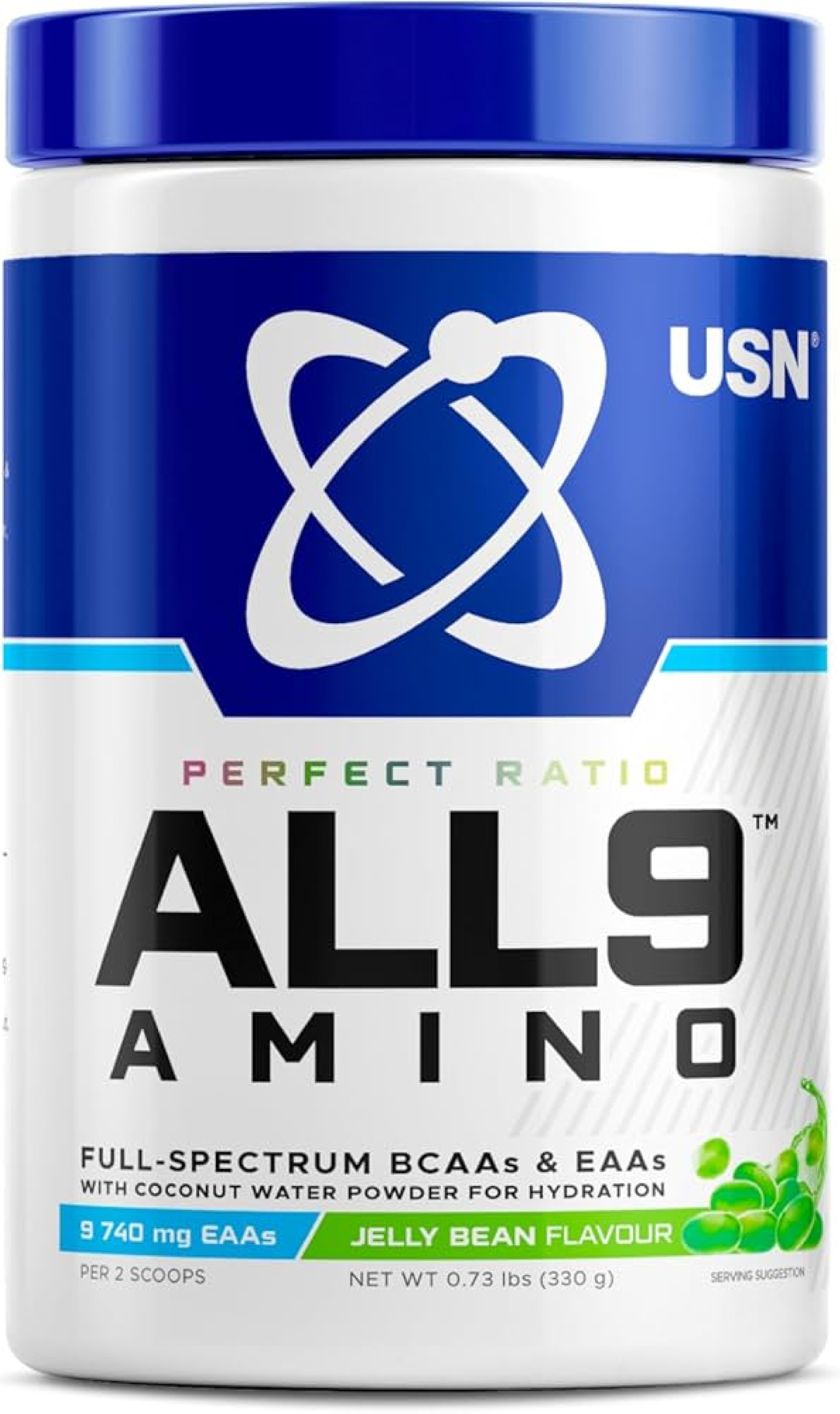 All 9 Amino Grape Fizzy Pop 330g